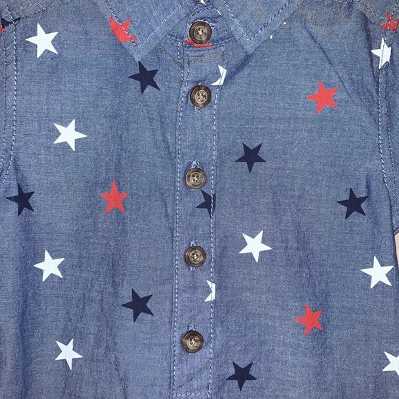 Americana short sleeve one piece for baby boy - Picture 3 of 8